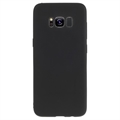 Matné Pouzdro TPU na Samsung Galaxy S8 Proti Otiskům Prstů - Černé