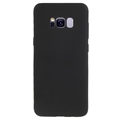 Matné Pouzdro TPU na Samsung Galaxy S8+ Proti Otiskům Prstů - Černé
