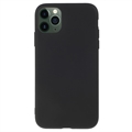 Matné Pouzdro TPU na iPhone 11 Pro Proti Otiskům Prstů - Černé