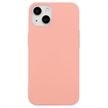 iPhone 15 Matné Pouzdro TPU Proti Otiskům Prstů - Růžový