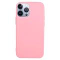 Anti-Fingerprint Matte iPhone 14 Pro Max TPU Case - Růžový