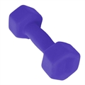 Protiskluzová fitness neoprenová činka - 4 kg - fialová