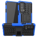 Anti -Slip Motorola Edge 20 Pro Hybrid Case - Blue / Black