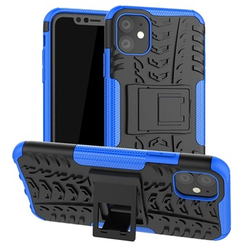 Hybridní pouzdro proti skluzu iPhone 11 se stojanem - modrá / černá