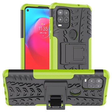 Anti -Slip Xiaomi Redmi 9C, Redmi 9C NFC Hybrid Case se stojanem - zelená / černá