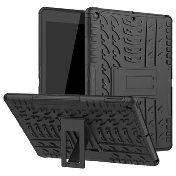 iPad 10.2 2019/2020/2021 Anti -Slip Hybrid Case s Kick Stand - černá