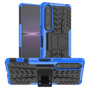 Anti -Slip Sony Xperia 1 IV Hybrid Case - Modrý / Černá