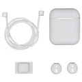 4-in-1 Apple AirPods / AirPods 2 Silicone Accessories Kit-bílá