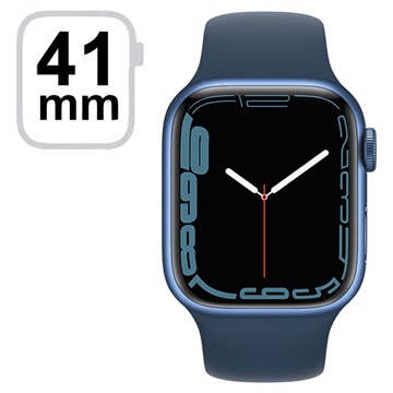 Apple Watch 7 WiFi MKN13FD/A - Hliník, Abyss Blue Sport Band, 41mm - modrá