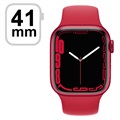 Apple Watch 7 WiFi MKN23FD/A - Hliník, Red Sport Band, 41mm