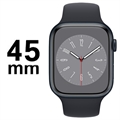 Apple Watch 8 GPS MNP13FD/A - Aluminum, Midnight Sport Band, 45mm - Midnight