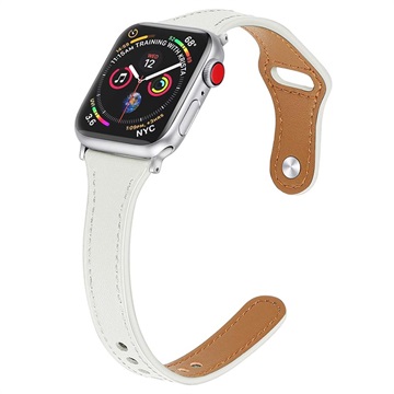 Apple Watch Ultra 2/Ultra/9/8/7/SE/6/5/4/3/2/1 PREMIUM KODILNÍ STRAIP - 45 mm/44 mm/42 mm - bílý