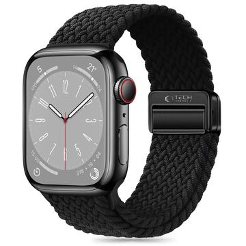 Apple Watch Series 11/10/9/8/7/6/SE 3/SE Tech-Protect NylonMag Strap - 40mm/41mm/42mm - Black