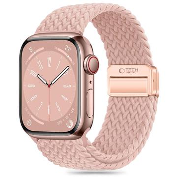 Apple Watch Series 11/10/9/8/7/6/SE 3/SE Tech-Protect NylonMag Strap - 40mm/41mm/42mm - Dusty Rose