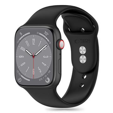 Apple Watch Series 11/10/9/8/7/6/SE 3/SE Tech-Protect Silicone Strap - 40mm/41mm/42mm - Black