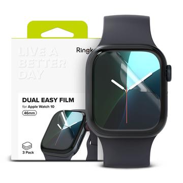 Apple Watch Series 11/10 Ringke Dual Easy Film Screen Protector - 46mm - 3 Pcs.