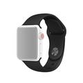 Apple Watch Series SE 3/SE(2023)/11/10/9/8/SE (2022)/7/SE/6/5/4/3/2/1 Soft Silicone Strap - 41mm/40mm/38mm - Black