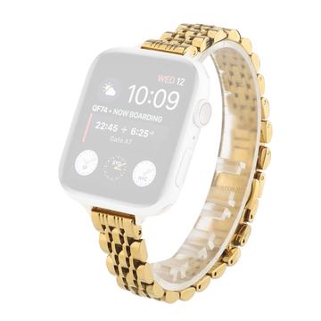 Apple Watch Series 11/10/9/8/SE 3/SE (2022)/7/SE/6/5/4/3/2/1 Stainless Steel Elegant Strap - 42mm/41mm/40mm/38mm - Gold