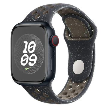 Apple Watch Series Ultra 3/2/Ultra/11/10/9/8/SE 3/(2022)/7/SE/6/5/4/3/2/1 Lippa Flour Silicone Strap - 49mm/46mm/45mm/44mm/42mm - Black