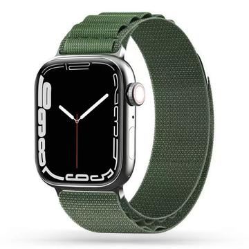 Apple Watch Series Ultra 3/2/Ultra/11/10/9/8/SE 3/(2022)/7/SE/6/5/4/3/2/1 Tech-Protect Nylon Pro Strap - 49mm/46mm/45mm/44mm/42mm - Military Green
