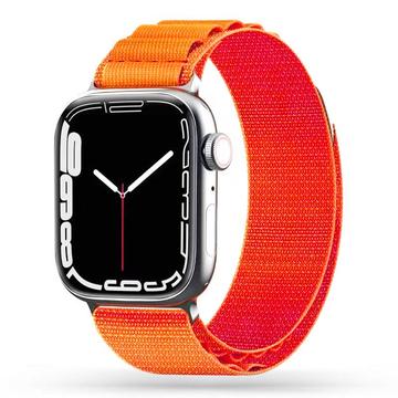 Apple Watch Series Ultra 3/2/Ultra/11/10/9/8/SE 3/(2022)/7/SE/6/5/4/3/2/1 Tech-Protect Nylon Pro Strap - 49mm/46mm/45mm/44mm/42mm - Orange
