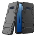 Série brnění Samsung Galaxy S10E Hybrid Case se stojanem - černá