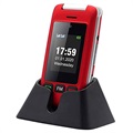 ArtFone C10 Senior Flip Phone - Dual SIM, SOS - červená