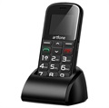 ArtFone CS182 Senior Phone - Dual Sim, SOS - Černa