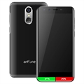 Artfone Smart 500 Senior Telefon - 4G, SOS - Černa