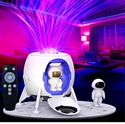 Astronaut Space Landing Starry Sky Nebula Projection Lamp - Bedroom Atmosphere Night Light