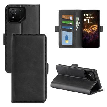 Asus ROG Phone 9 Pro Wallet Case with Magnetic Closure - Calf Texture
