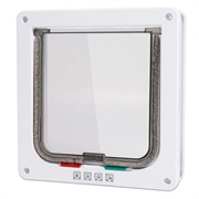 Auto-Lock Pet Screen Door with 4-Way Locking System for Cats and Small Dogs - M