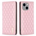 Peněženka Binfen Color BF Style-16 iPhone 14 Plus - Růžový