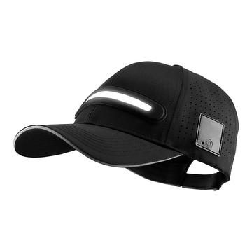 BQ-TD3 Rechargeable LED Baseball Cap with 3 Lighting Modes - Black