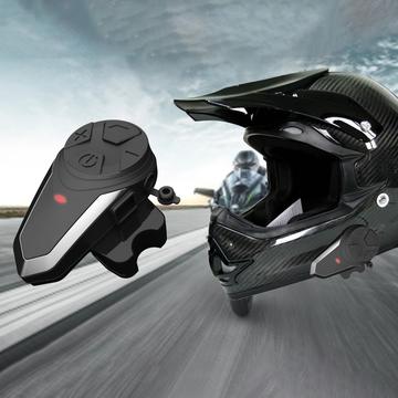 BT-S3 IPX6 Motorcycle Helmet Bluetooth Headset with Hands-free Call, FM Radio