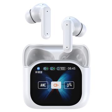 BY16 Smart Voice Translation Wireless Earphones - 150+ Languages Translator - White