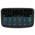 Backlit Wireless Keyboard / Touchpad pro inteligentní televizi A36 - černá