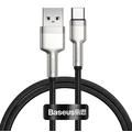 Baseus Cafule Metal Series USB-A to USB-C Cable - 66W, 1m - Black