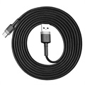 Baseus Cafule USB 2.0 / Type -C kabel CatKLF -CG1 - 2M - Černá / šedá