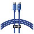 Baseus Crystal Shine USB -C / USB -C kabel Cajy000703 - 2M - modrá