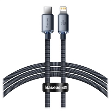 Baseus Crystal Shine USB -C / Lightning Cable Cajy000201 - 1,2 m - černá