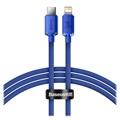 Baseus Crystal Shine USB -C / Lightning Cable Cajy000203 - 1,2 m - modrá