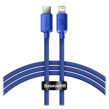 Baseus Crystal Shine USB -C / Lightning Cable Cajy000203 - 1,2 m - modrá