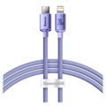 Baseus Crystal Shine USB -C / Lightning Cable Cajy000205 - 1,2 m - fialová