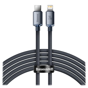 Baseus Crystal Shine USB -C / Lightning Cable Cajy000301 - 2M - Černá