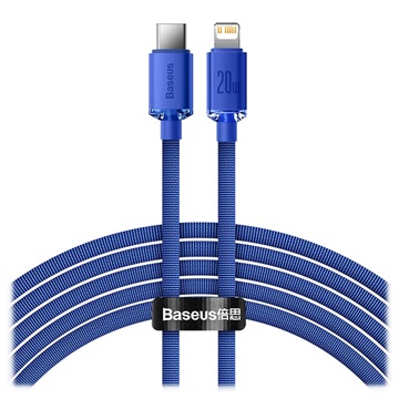 Baseus Crystal Shine USB -C / Lightning Cable Cajy000303 - 2M - modrá