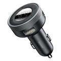 Baseus si užívejte CCLH -01 FM vysílač / Dual USB Car Charger - černá