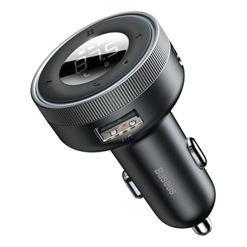 Baseus si užívejte CCLH -01 FM vysílač / Dual USB Car Charger - černá