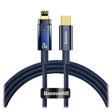 Baseus Explorer USB -C / Lightning Cable 20W - 1M - Blue