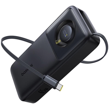 Baseus Free2Pull 20000mAh Powerbank with Retractable USB-C Cable - 65W